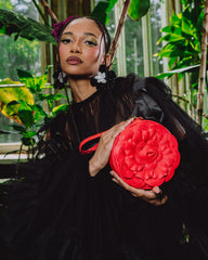 NYBG RED FLOWER POUCHETTE