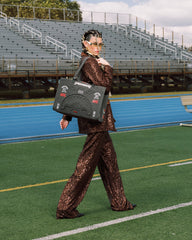 GRID LOCKED TORTUGA TOTE