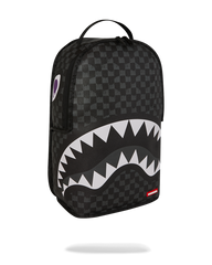 REVERSE MODE - PURPLE VELOUR TO BLACK CHECK BACKPACK