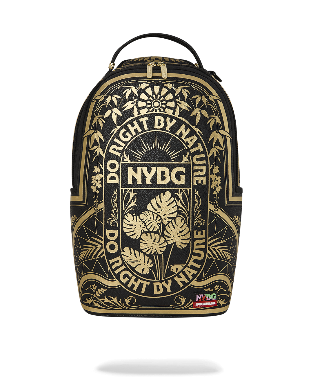NYBG GOLD FOIL PRINT BACKPACK